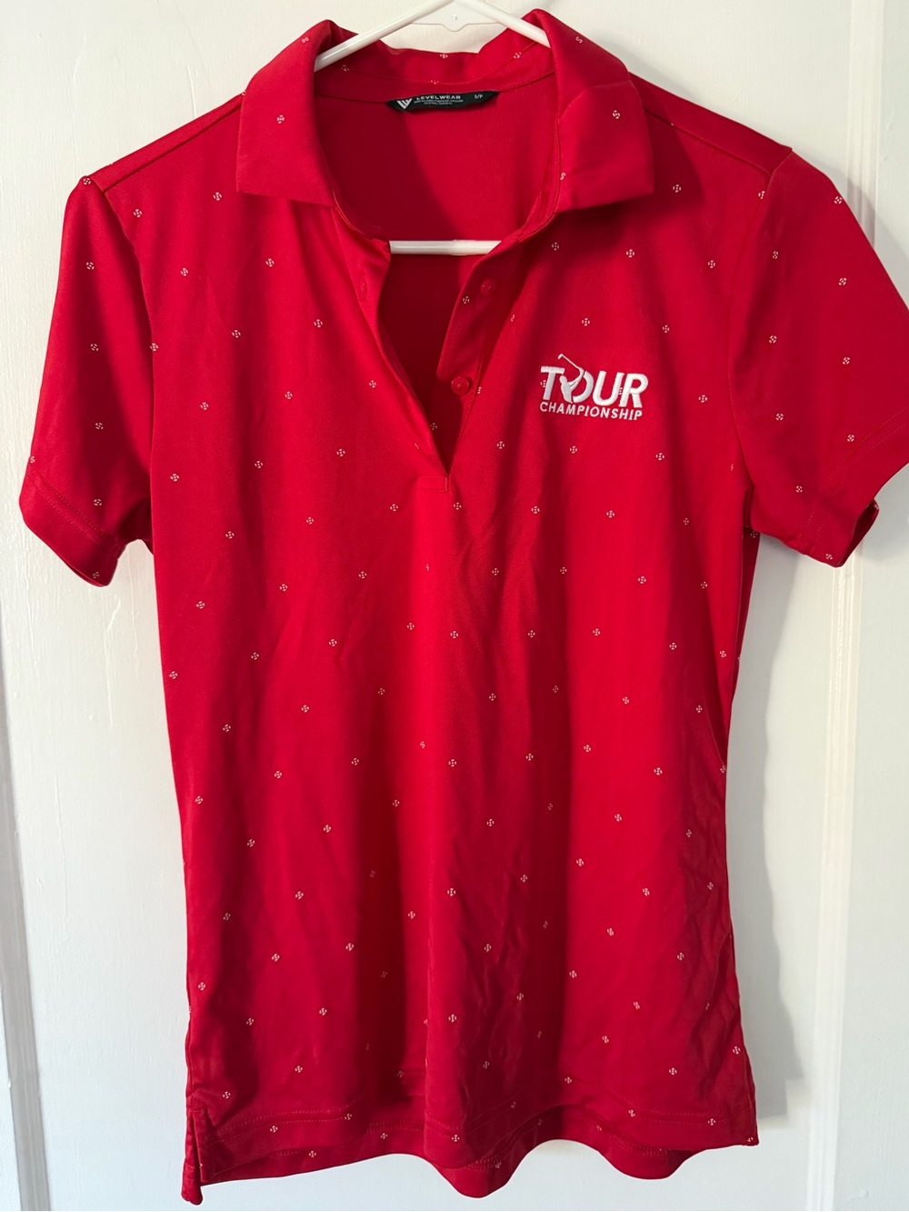 Levelwear Women’s TOUR Championship Red Golf Polo Shirt Small